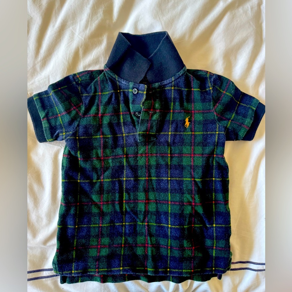 Polo by Ralph Lauren Kids Plaid Shirt - Navy and Green